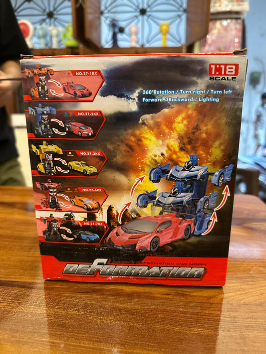 Remote-Controlled (RC) Transforming Robot Car