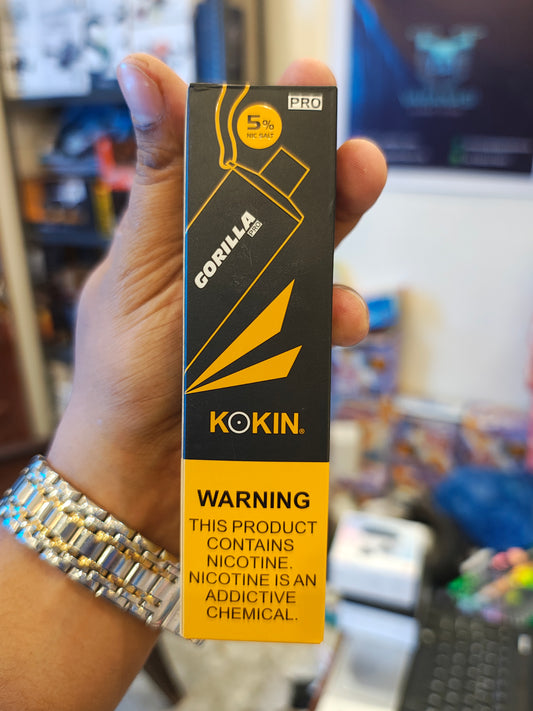 Kokin gorilla vape (pink,lemon, orange) flavour