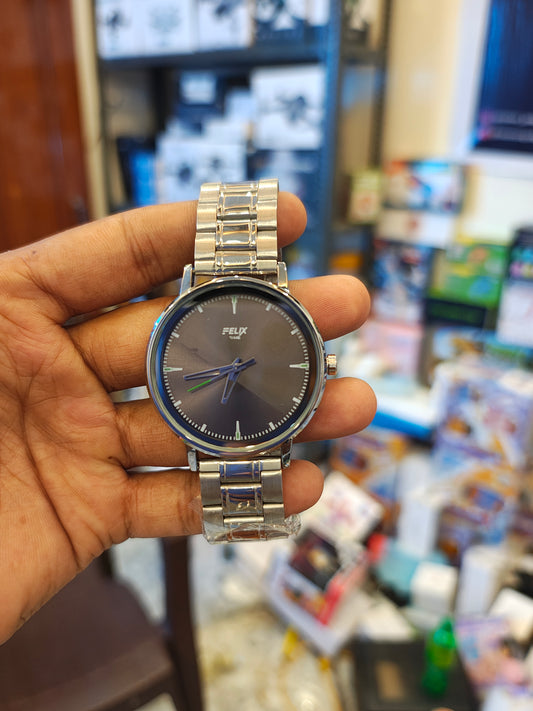 Felix metal dual tone wrist watch