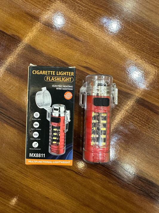ELECTRIC CIGRATE LIGHTER PLUS TORCH (WATERPROOF)
