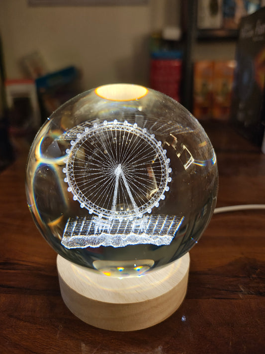 3d crystal night lamp big size