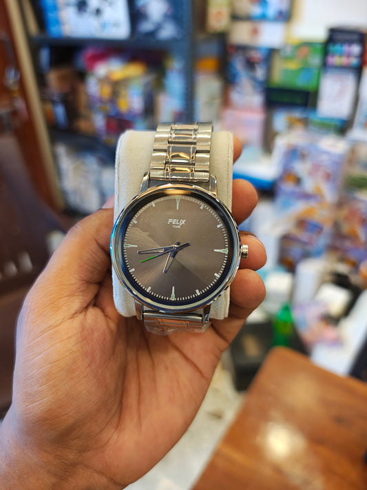 Felix metal dual tone wrist watch